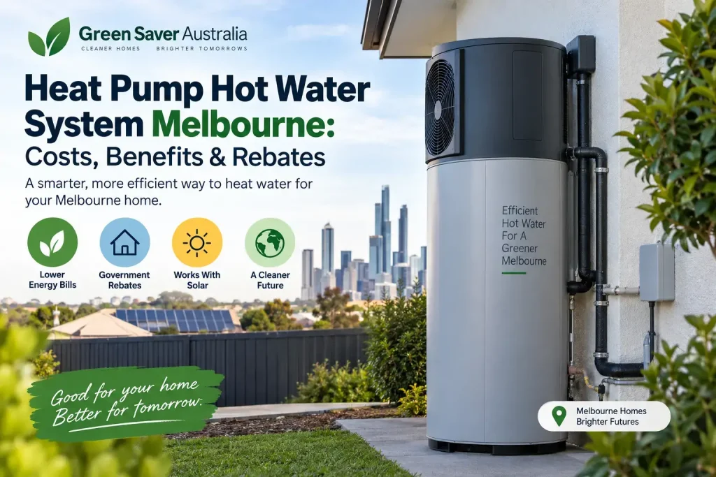 Heat pump hot water system installed at a Melbourne home